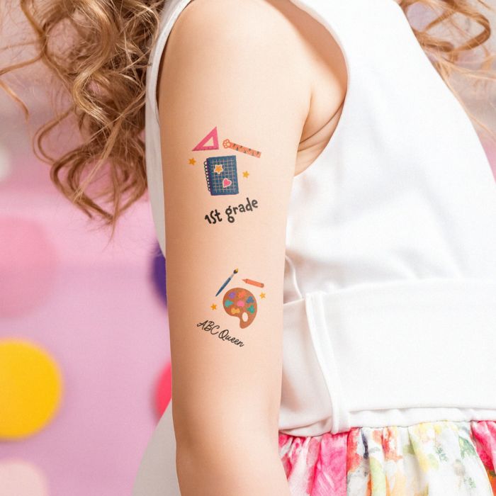 Personalised Temporary Tattoos for Kids - Back to School