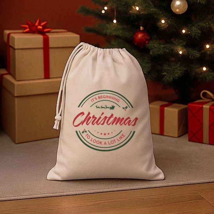 Personalised Christmas Sack with Text