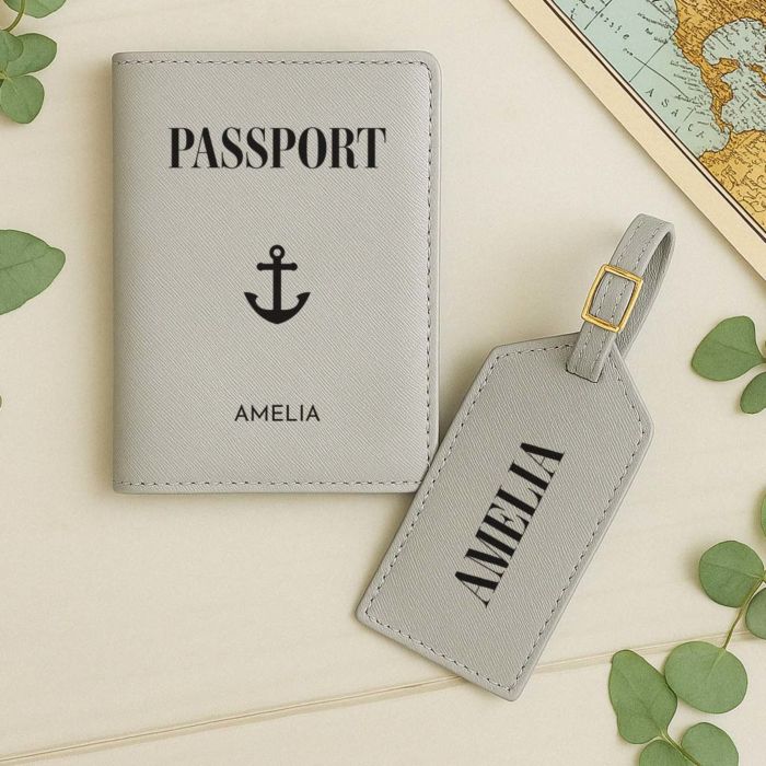 Personalised Passport Cover and Luggage Tag