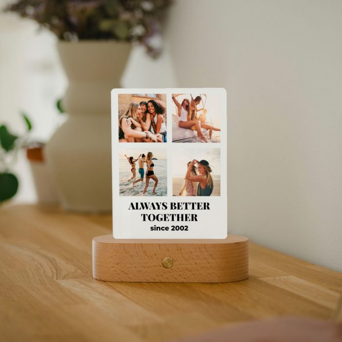 Personalised LED Lamp With 4 Photos