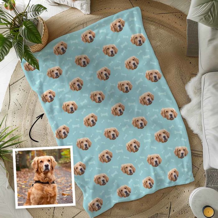 Personalised Blanket with Pet Face