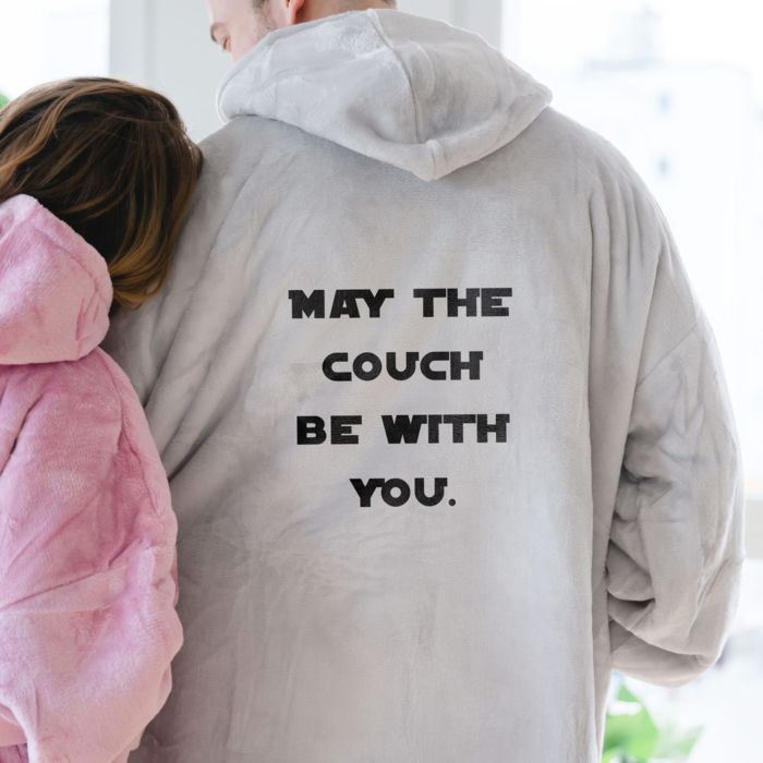 Personalised Hoodie Blanket with Star Wars Font