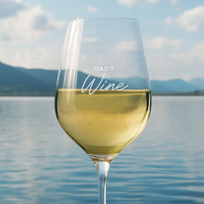 Personalised engraved wine glass 